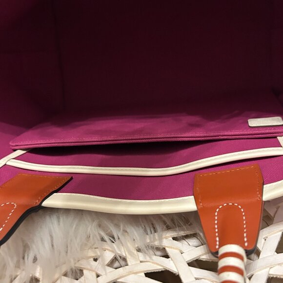 HERMES Steeple 25 Tote Bag in Rose Pourpre - Picture 11 of 16